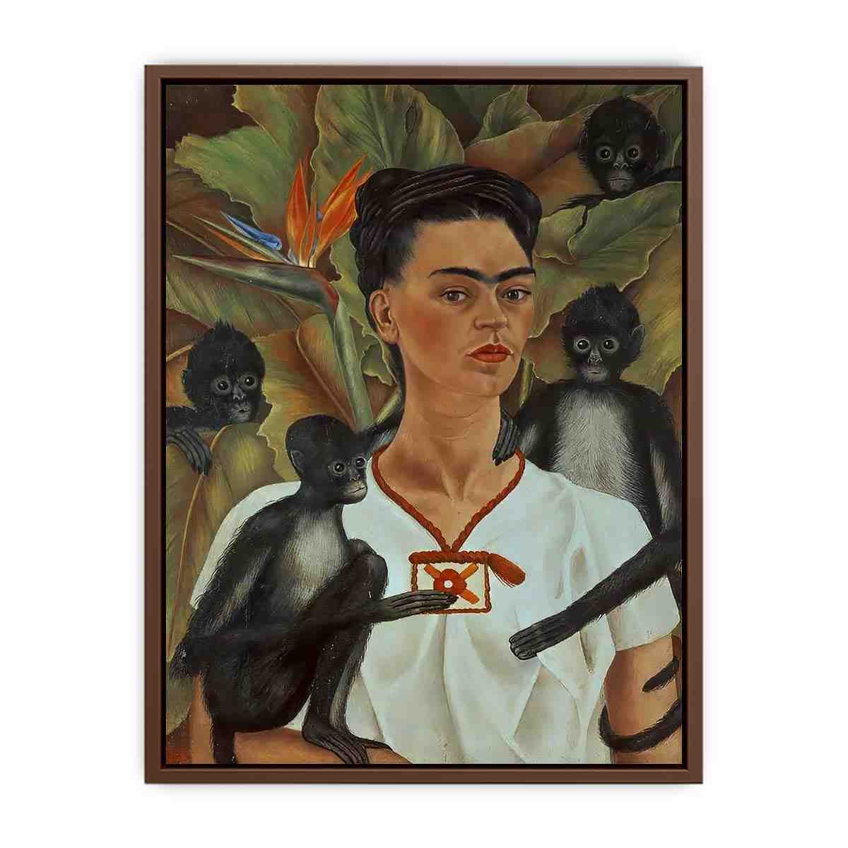 Self-Portrait monkeys - Frida Kahlo