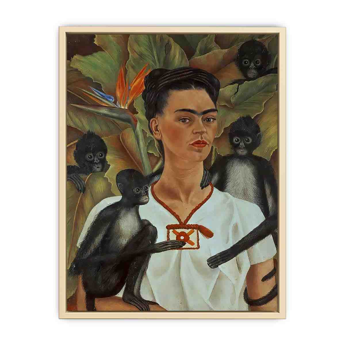 Self-Portrait monkeys - Frida Kahlo