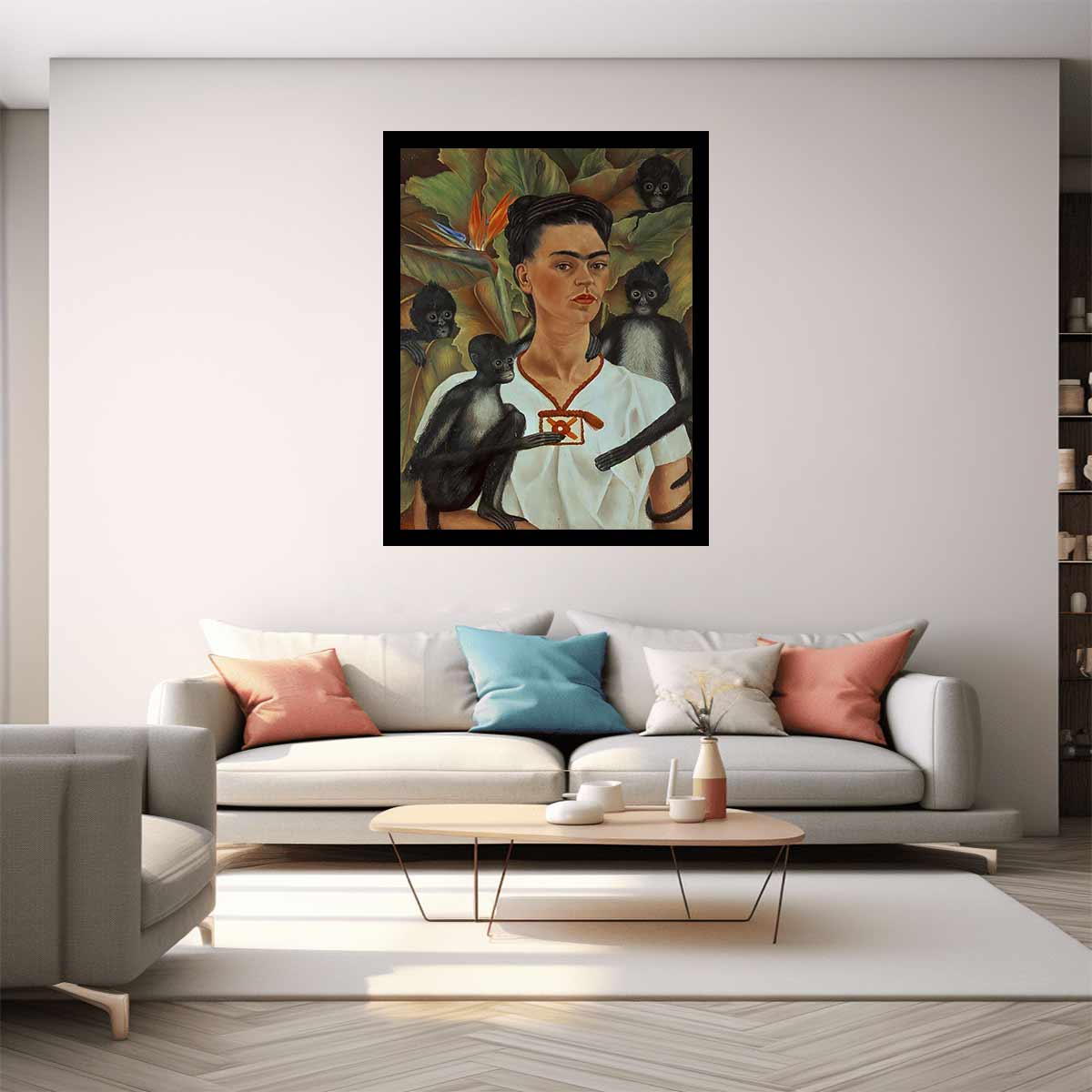 Self-Portrait monkeys - Frida Kahlo