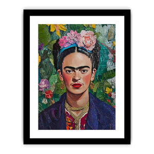 Frida Kahlo Floral Portrait
