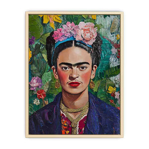 Frida Kahlo Floral Portrait