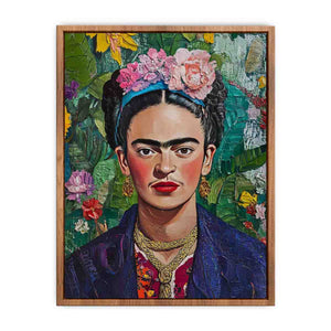 Frida Kahlo Floral Portrait