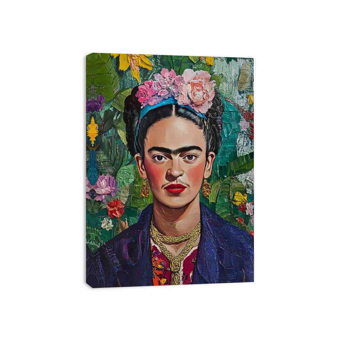 Frida Kahlo Floral Portrait