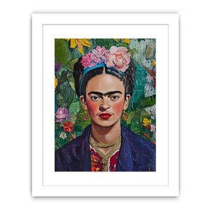 Frida Kahlo Floral Portrait