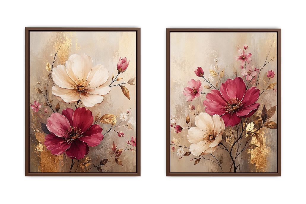 Flower Painting Set of 2