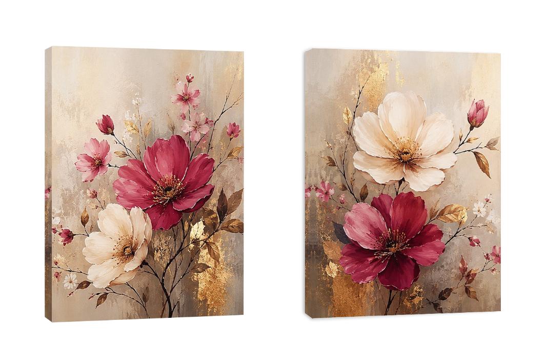 Flower Painting Set of 2