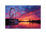 London Eye Sunset artwork preview