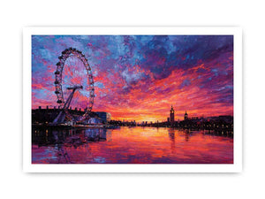 London Eye Sunset