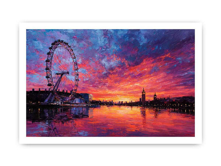 London Eye Sunset