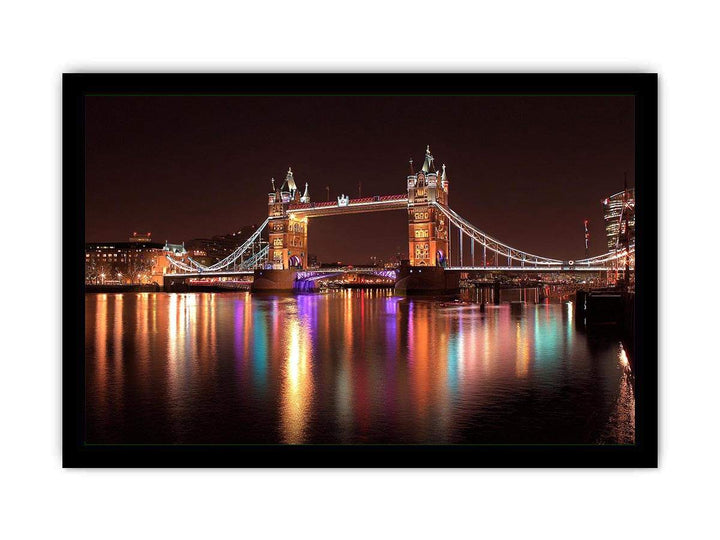 Iconic  londo  tower Bridge Illuminated at Night