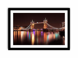 Iconic  londo  tower Bridge Illuminated at Night
