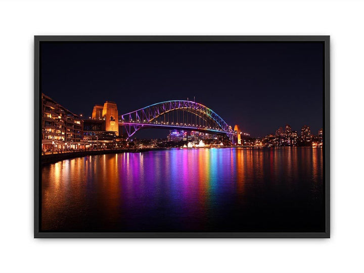 Sydney Harbour Bridge illuminated at Night