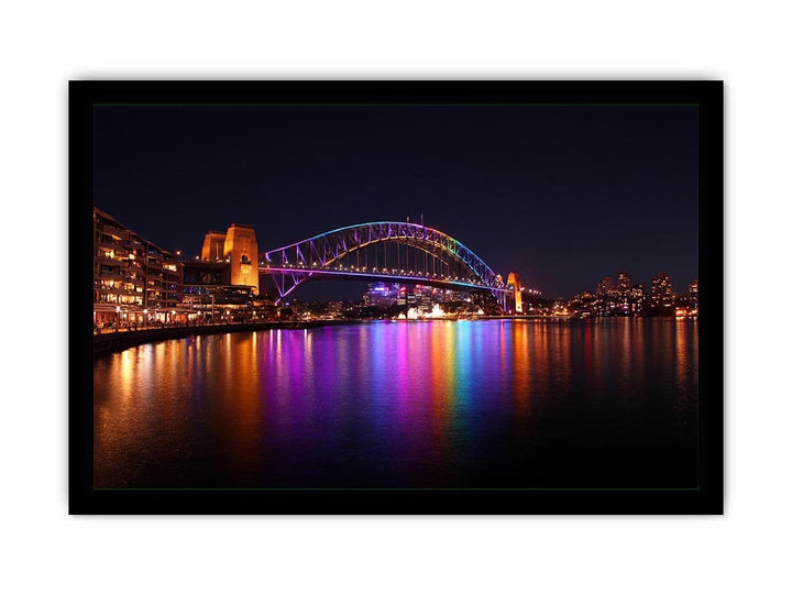 Sydney Harbour Bridge illuminated at Night