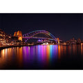 Sydney Harbour Bridge illuminated at Night