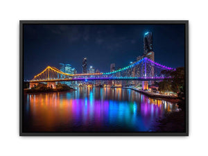 Story Bridge Illuminated at Night