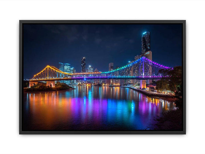 Story Bridge Illuminated at Night