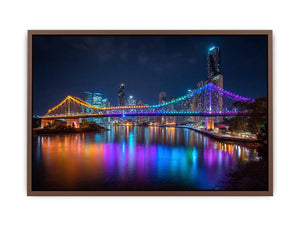 Story Bridge Illuminated at Night