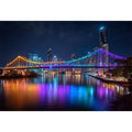 Story Bridge Illuminated at Night