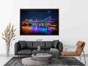Story Bridge Illuminated at Night