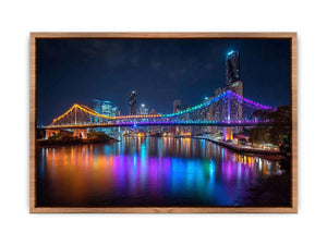 Story Bridge Illuminated at Night