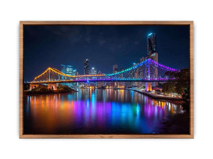 Story Bridge Illuminated at Night
