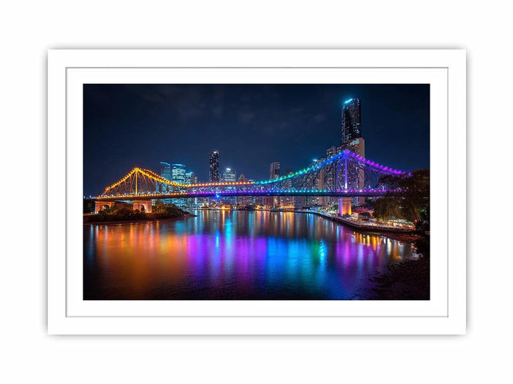Story Bridge Illuminated at Night