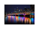 Melbourne Bridge  Illuminated at Night artwork preview