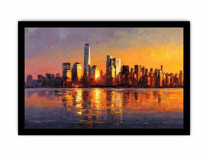 Manhattan Skyline Sunset