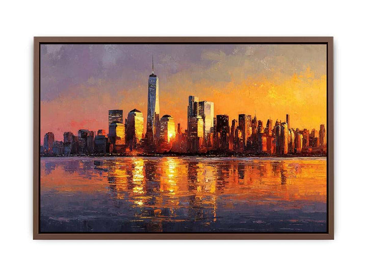 Manhattan Skyline Sunset