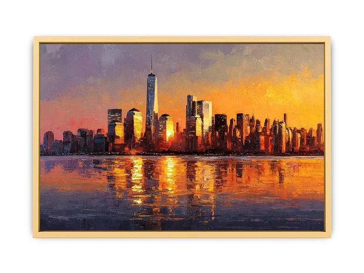 Manhattan Skyline Sunset