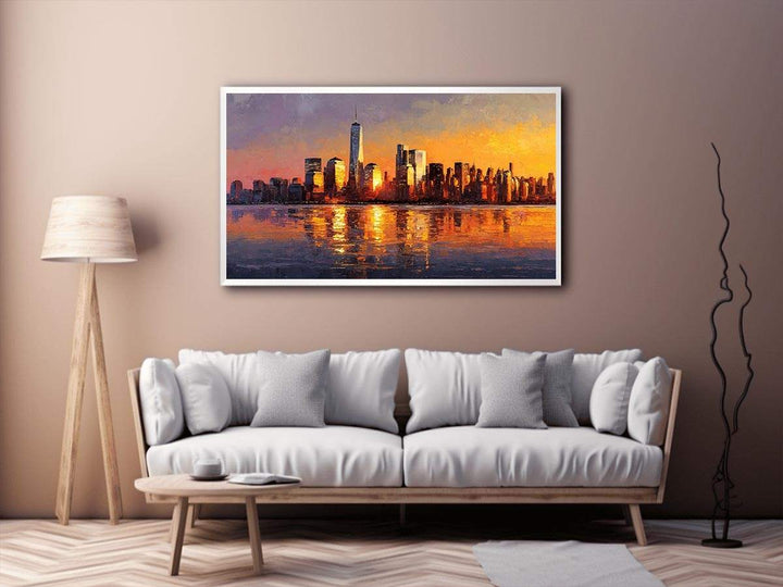 Manhattan Skyline Sunset