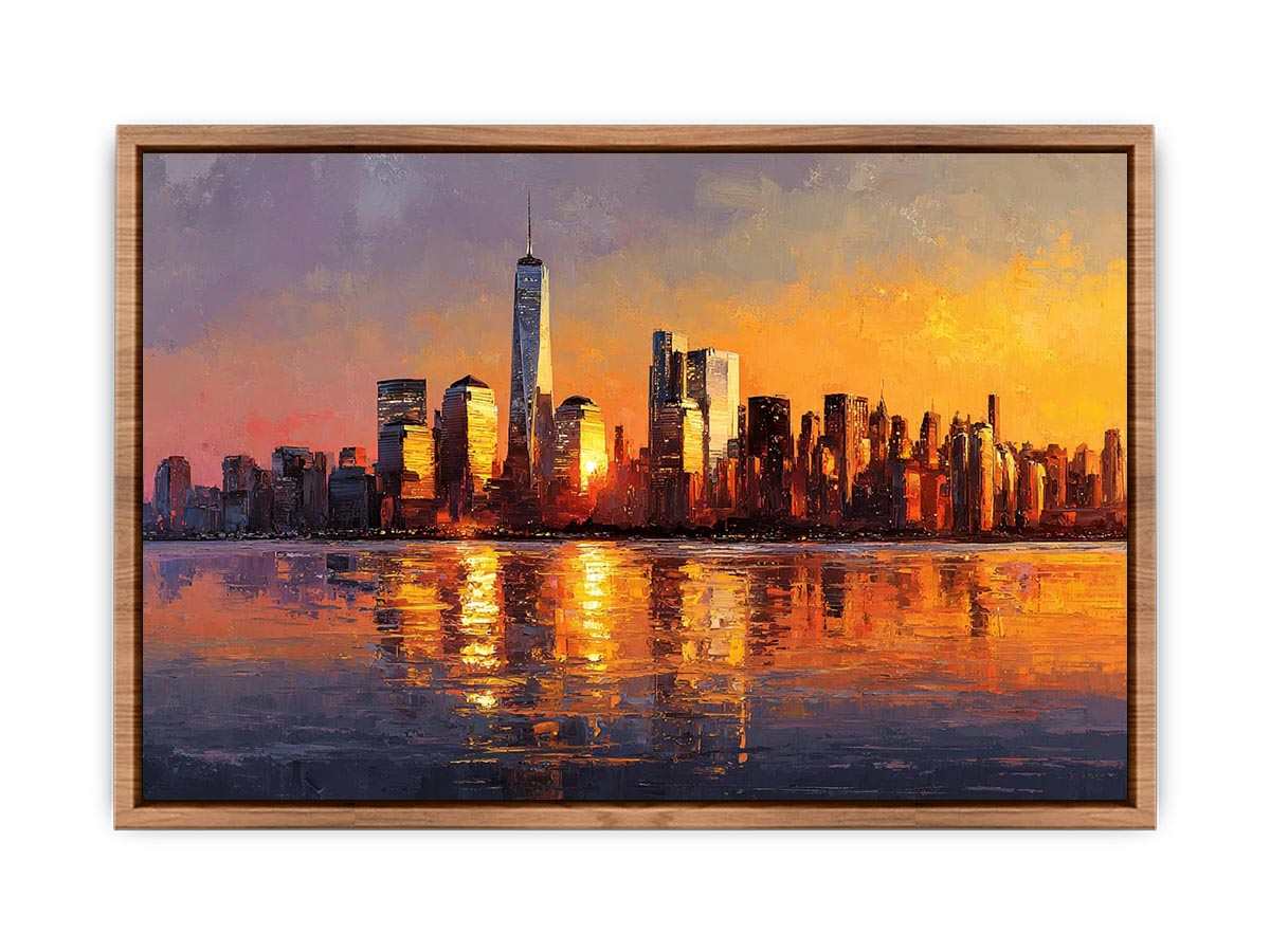 Manhattan Skyline Sunset