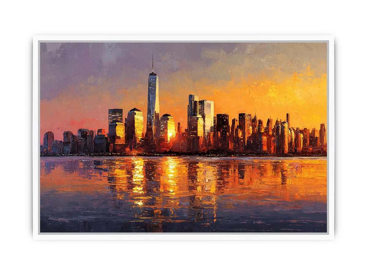 Manhattan Skyline Sunset