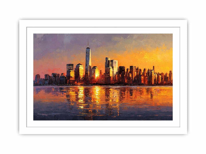 Manhattan Skyline Sunset