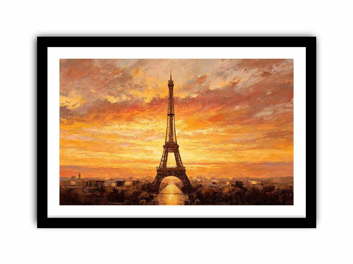Eiffel Tower Sunset Glow