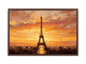 Eiffel Tower Sunset Glow