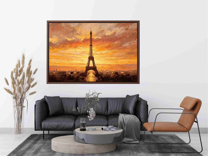 Eiffel Tower Sunset Glow