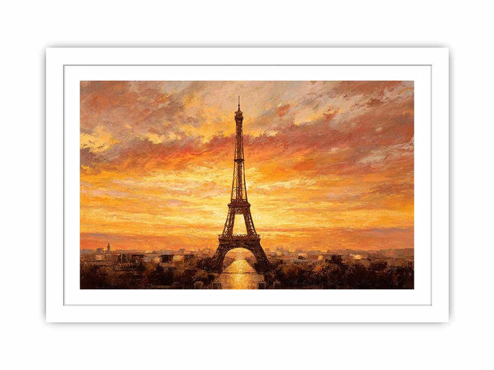 Eiffel Tower Sunset Glow