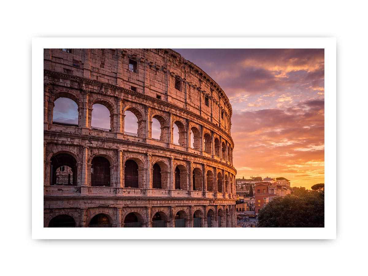 Rome Colosseum Sunset