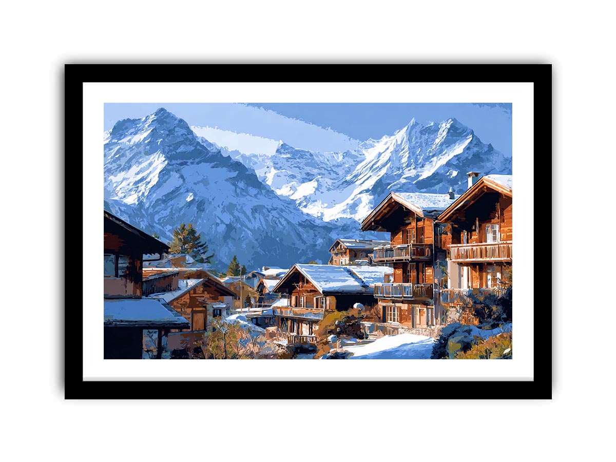 Swiss Alps Village Charm