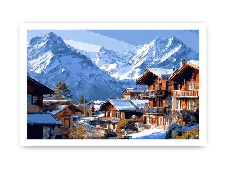 Swiss Alps Village Charm