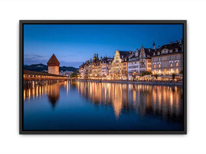 Lucerne Bridge Reflections