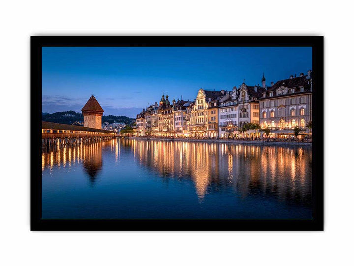 Lucerne Bridge Reflections