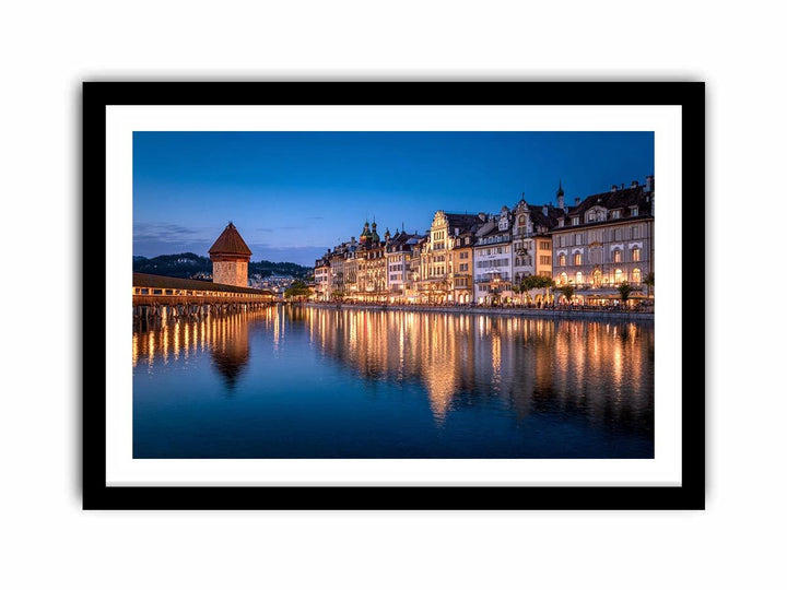 Lucerne Bridge Reflections