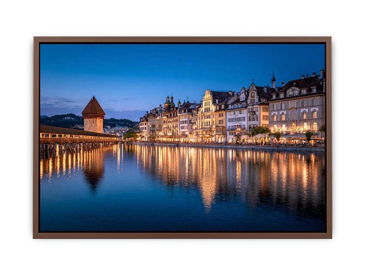 Lucerne Bridge Reflections