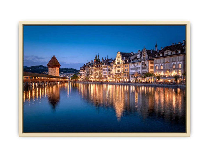 Lucerne Bridge Reflections