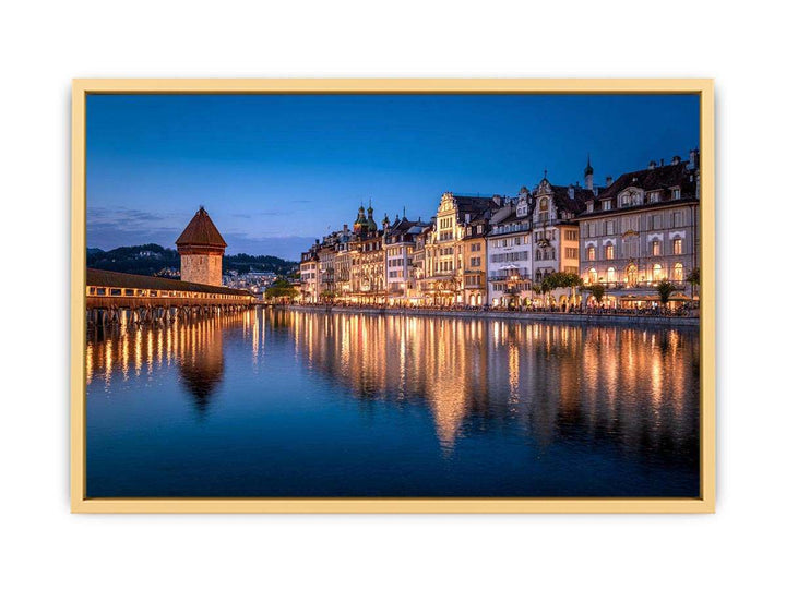 Lucerne Bridge Reflections