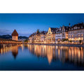 Lucerne Bridge Reflections