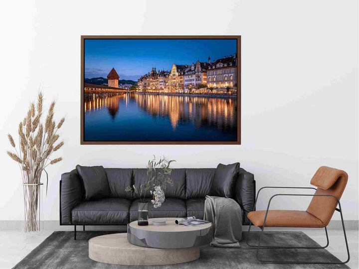 Lucerne Bridge Reflections