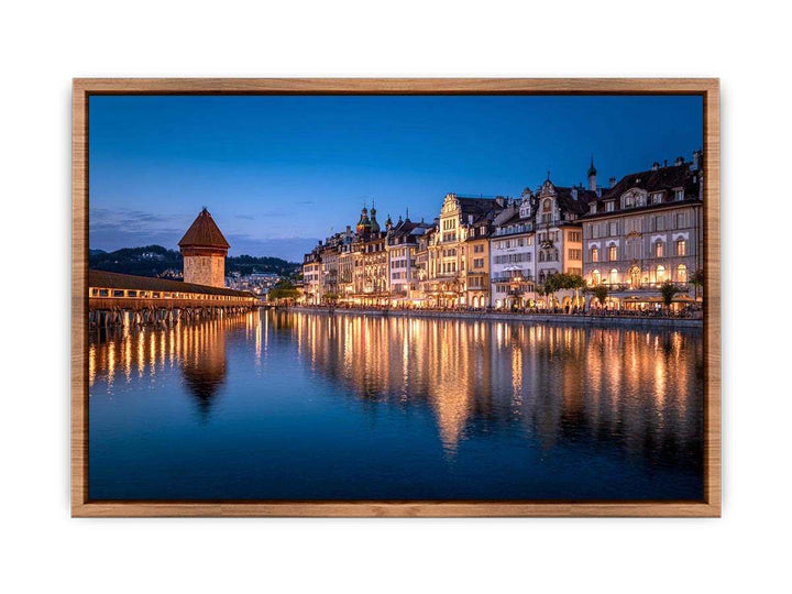 Lucerne Bridge Reflections